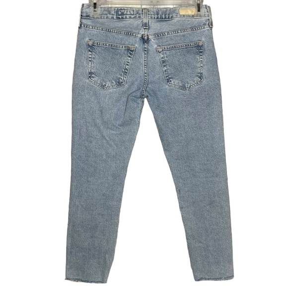 ag Adriano Goldschmied jeans ex boyfriend slim slouchy contour 360 chewed hem - Picture 3 of 7
